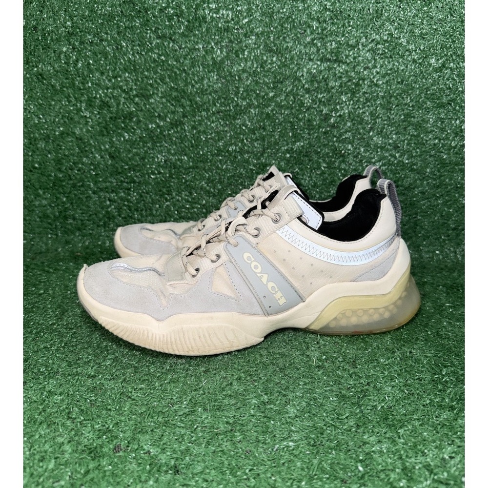 Coach Men's CitySole Runner Signature Sneakers Beige Tan Comfort Shoes Size‎ 8 D - Picture 4 of 10